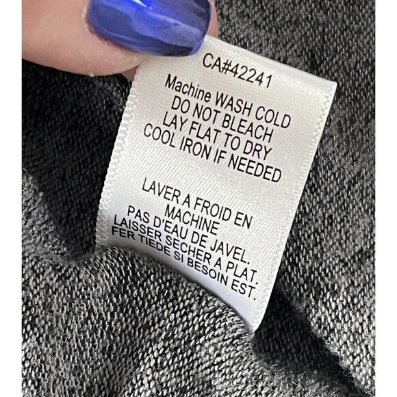 Young Fabulous & Broke Woman's Sz S Ottawa Gray Hooded Open Cardigan Sweater - Picture 7 of 8